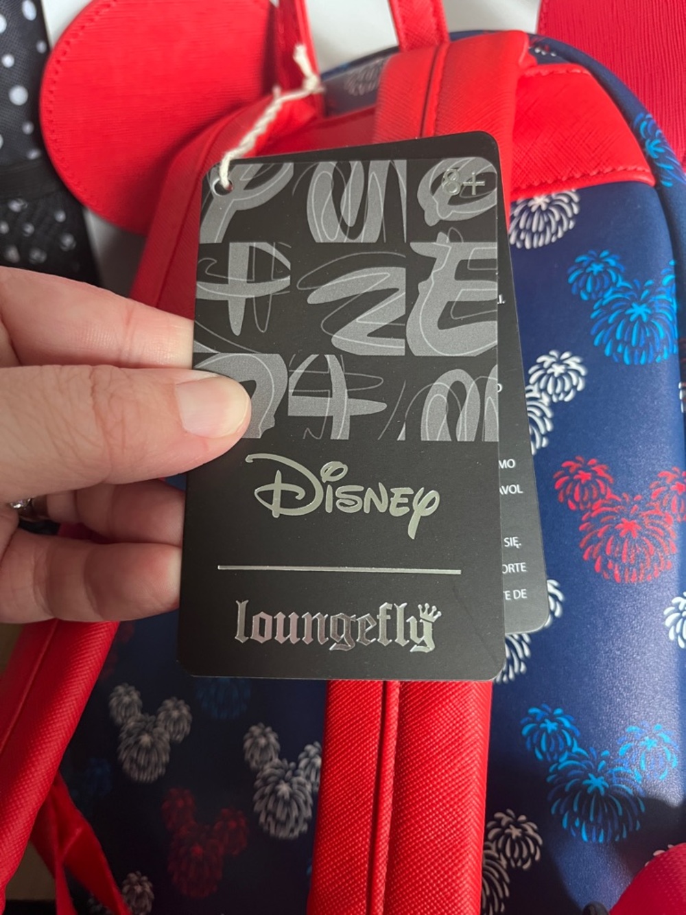 Loungefly Patriotic Mickey Backpack NWT - Picture 4 of 9